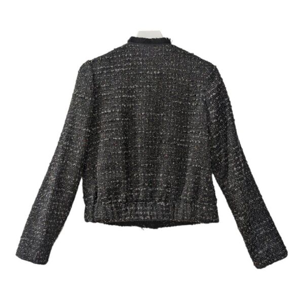 Vanessa Bruno LATVIA Women's Charcoal Grey Tweed Jacket Size 38 - Picture 2 of 12